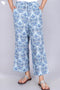 Cambric Cotton Palazzo Pants With Floral Print